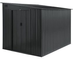sweeek - Tuinhuis staal aanbouwbaar 5,5m² met verankeringskit l 258 x b 212,5 x h 195cm - lome