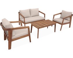 sweeek - Tuinmeubelset, loberia, 4-zits