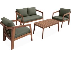 sweeek - Tuinmeubelset, loberia, 4-zits