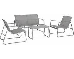sweeek - Tuinmeubelset, silvi, 4-persoons