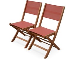 sweeek - Tuinstoel almeria 2x, l50xp587xh89cm