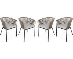sweeek - Tuinstoelen, santos, set van 4