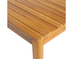 sweeek - Tuintafel senora acacia met ronde hoeken, 6 plaatsen, 120 x 80 x 75 cm