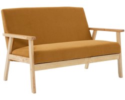 sweeek - Tweezits bankje van hout met corduroy zitting - isak