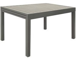 sweeek - Uitschuifbare tuintafel 8 plaatsen aluminium 135/270 x 90 x 75 cm - elora