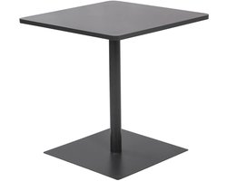 sweeek - Vierkante bistro tuintafel staal 2 plaatsen 70cm - orea