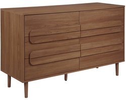 sweeek - Vintage ladekast houtdecor met 6 laden - juliana