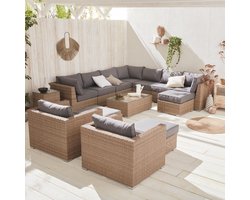 sweeek - Wicker loungeset verona - 14 plaatsen