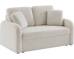 sweeek - Wit boucléstoffe bank milano, 2-ztis