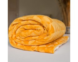 Sweet Home Sherpa Fleece plaid, Gold - 150 x 200 cm - Polyester