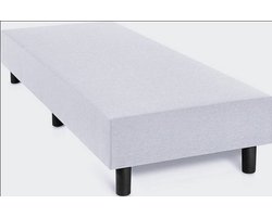 Sweet sleep Boxspring Otto wit (100x200) zonder matras, zonder hoofdboord en zonder topper.