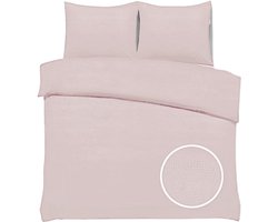 SweetSleeping Dekbedovertrek Croco - Modern - 200 x 220cm + 2 kussenslopen 60x70cm - Roze - 100% Zijdezacht Micropercal - Strijkvrij - Krimpvrij