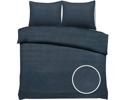 SweetSleeping Dekbedovertrek Croco - Modern - 240 x 220cm + 2 kussenslopen 60x70cm - Donker grijs - 100% Zijdezacht Micropercal - Strijkvrij - Krimpvrij