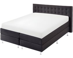 SweetSleeping Jersey Stretch Hoeslaken - 200 x 220cm + 40cm - Wit - Strijkvrij - 100% katoen - Ultra soft - Met elastiek - Geschikt voor lucht/waterbed