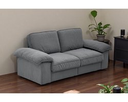 Sweiko 2-zits bank - Opbergruimte - Velvet - Houten frame - Grijs