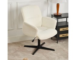 Sweiko Bureaustoel - Stof fauteuil - Ergonomisch - Draaibaar - Beige
