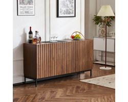 Sweiko Dressoir - 3 deuren - Verstelbare planken - Anti-kanteling - Bruin