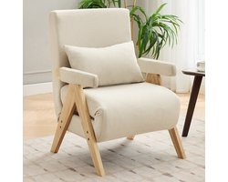 Sweiko Relaxfauteuil - Slaapfunctie - Slaapbank - Opklapbare stoel - Beige