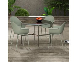 Sweiko Tuinstoel - Set van 4 - Fauteuils - Weerbestendig - Groen