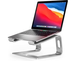 SWILIX ® Laptop Standaard - Tablet Houder - 10 t/m 19 inch - Ergonomisch werken - Draagbaar Laptop Stand - Zilver