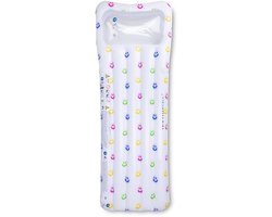 Swim Essentials - luchtbed - 177 x 67 x 19 cm - Glimlach - Meerkleurig