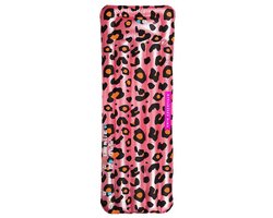 Swim Essentials - luchtbed - 177 x 67 x 19 cm - Roze/Goud - Luipaardprint