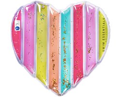 Swim Essentials Luchtbed Zwembad - Hart - Regenboog - 150 x 120 cm
