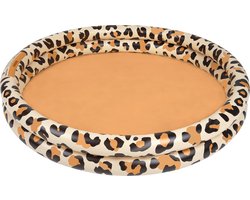 Swim Essentials Opblaasbaar Zwembad - Baby & Kinder Zwembad - Bruin Panterprint - Ø 100 cm