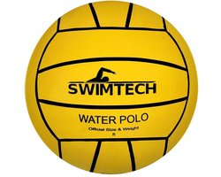 Swimtech Waterpolobal Rubber Geel Maat 5