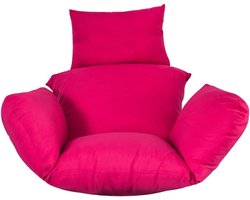 Swing Chair CushionSoft Patio Hanging Chair Cushion Pad with Cushion for Outdoor Indoor Egg Hanging Basket ChairSeat Pad Only - Magenta