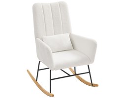 Swing Chair - Rocking stoel - Fleece fauteuil - Comfort & Style - 89,5 cm x 67,5 cm x 106 cm