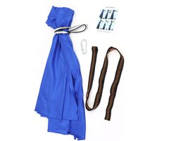 Swing Indoor - Hangstoel - Draagbare - Hangmat - Voor Achtertuin, Speeltuin, Terras, Camping, Boomhut, Tuin - Blauw - 100×280cm