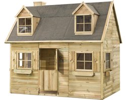 Swing King speelhuis Milan 248x161x251cm - Geïmpregneerd FSC hout