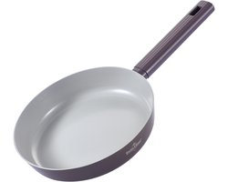 Swiss Haus® SCFP30T Koekenpan Inductie - Ø 30 cm - PFAS Vrij Bakpan - Pan Met Sapphire™ Anti-aanbak - Koekenpannen Voor Alle Warmtebronnen - Paars