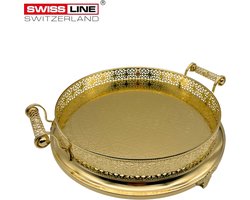 Swiss Line Switzerland - Plateau - Dienblad - Marokaanse plateau - Goud