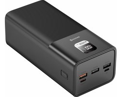 Swissten Powerbank Power Line - 40.000 mAh - USB & USB-C - Zwart