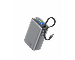 Swissten Powerbank Vliegtuiggeschikt (100W) - 22013977 - 25.000 mAh - Grijs