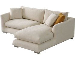 Sydney Feather Hoekbank - 2 Zits - Beige - Rechts