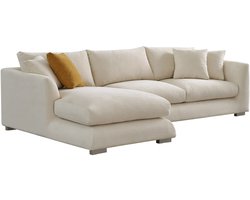 Sydney Feather Hoekbank - 3 Zits - Beige - Links