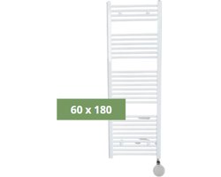 SYLRO® RIGA - ELEKTRISCHE BADKAMER RADIATOR - RECHT - WIFI - 60 x 180cm - WIT