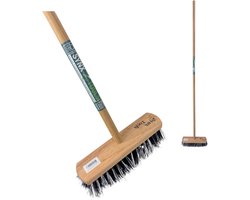 Synx Tools Harde Bezem Old Dutchie - Tuinbezem - Milieuvriendelijke bezem - Old Dutchie Model - Straatbezem - Bezems - Besem Veger - Buiten Bezem met steel 150 cm - Schoonmaakartikelen - Schrobborstels
