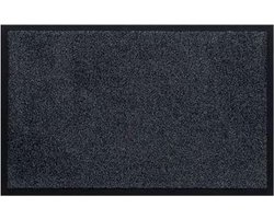 Synx Tools Luxe Deurmat Binnen – Antraciet Vinyl 40x60cm – Droogloopmat / Droogloopmatten voor Binnen en buiten – Deur Droogloop Mats– Schoonloopmat – Deurmatten – Inloopmat – Voordeur – Doormat – Matten – Entreema