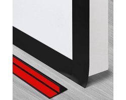 T-vormige afdichting voor deuren en ramen, zwart TPE-afdichtingstape, zelfklevend, dubbelzijdig klevend, voor deur- en raamspleten, schuifdeuren, douchecabines, tochtstoppers en geluidsisolatie, 6 m