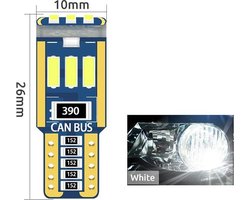 T10 Led Lamp Helder Wit  6500K (Set 2 stuks)  Type 9LV/SMD CANBus Foutloos  5W5 | W5W | Led Signal Light | 12V | 6500 Kelvin | Stadslicht |Kentekenplaat Verlichting | 194 168  Bright White | Autolamp | Autolampen | Car licht | Lampen |
