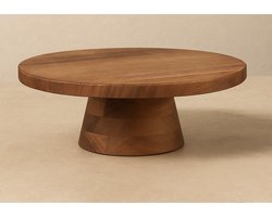 Taart plateau Acacia hout – Ø28 × H12 cm