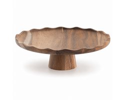 Taart Plateau Nora – Acaciahout – Ø30 x H9 cm – Serveerplateau – Taartstandaard