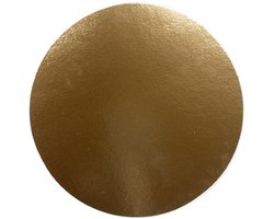 Taartkarton Goud/Wit Ø24cm 5st.