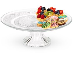 Taartplateau Glas op Voet 25 cm - Taart - Plateau - Cake Standaard