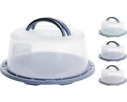 Taartplateau Ø35cm - met deksel - met hengsels - makkelijk mee te nemen.