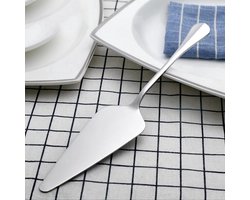 *** Taartschep - Taart serveren - Duo Taartschepje - Zilverkleurig - Taart eten - Quiche schep - Keukenaccessoire - Bestek